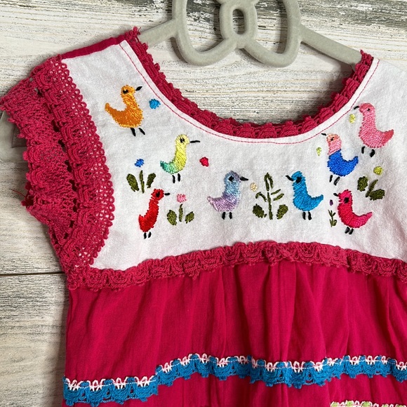 Authentic Mexican Embroidered Baby Dress 12-24 months - Picture 2 of 4